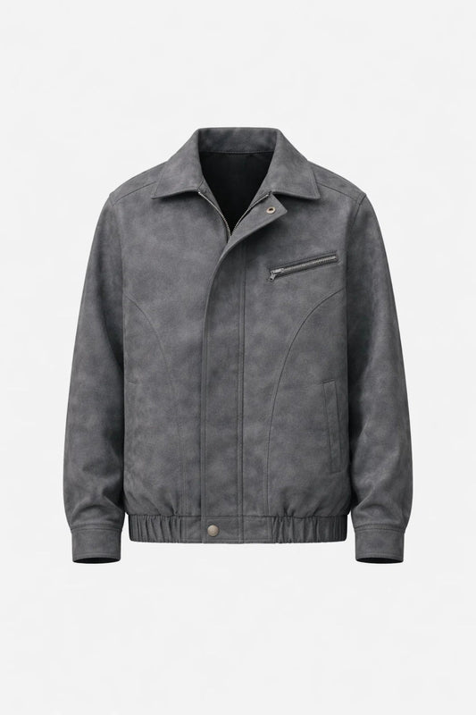 Tussenjas Heren - Casual Jack met Klassieke Kraag en Borstzak | Stoer