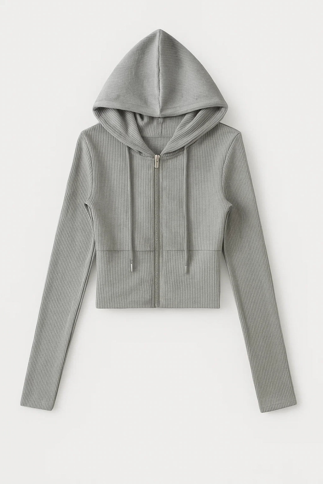 Tweedelige Dames Set | Geribde Lounge Look met Ritsvest | Comfort en Stijl Gecombineerd