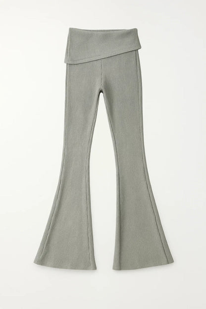 Tweedelige Dames Set | Geribde Lounge Look met Ritsvest | Comfort en Stijl Gecombineerd