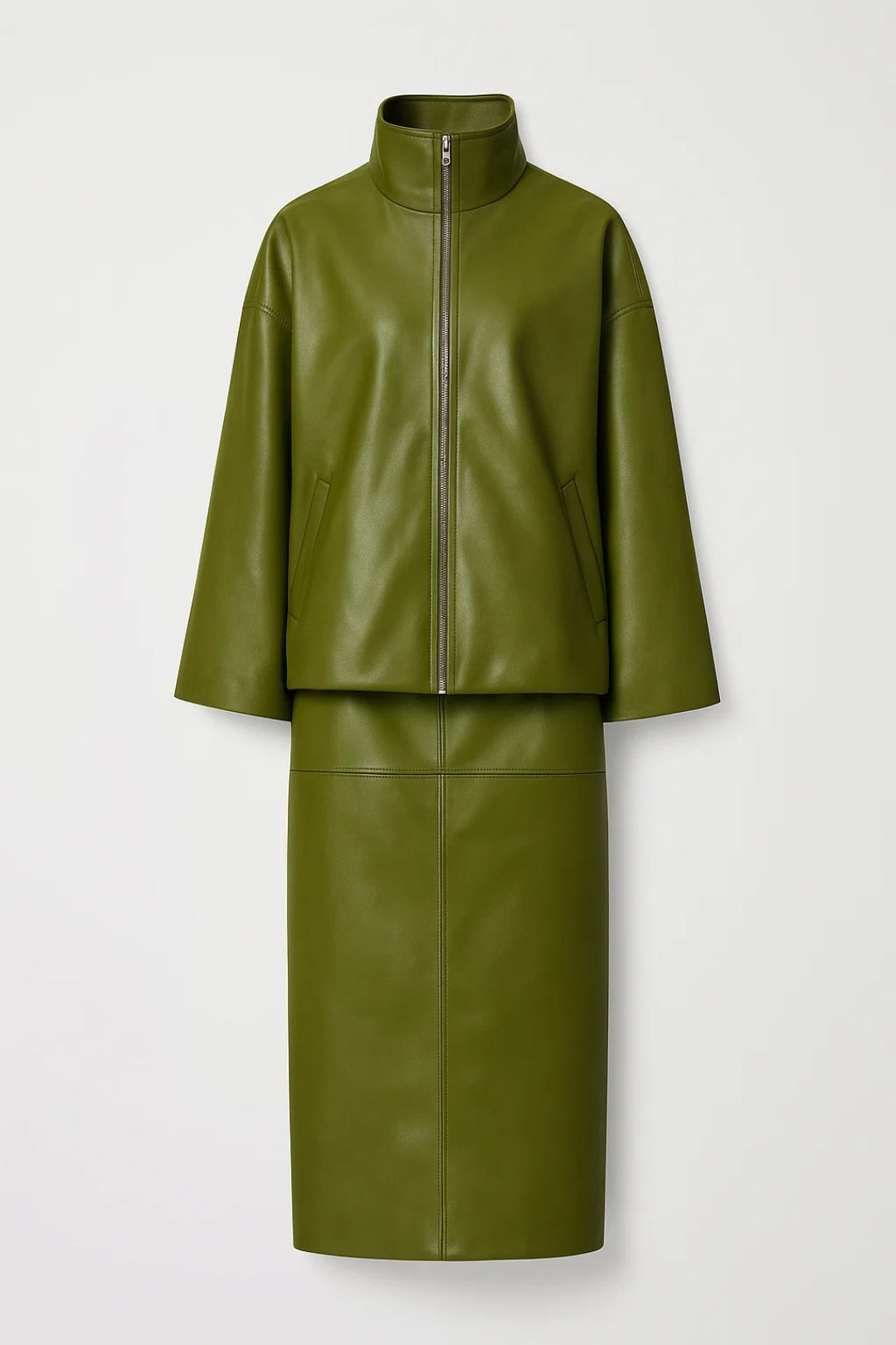 Tweedelige Damesset | Recht Model met Ritsdetail | Minimalistische Elegantielijn