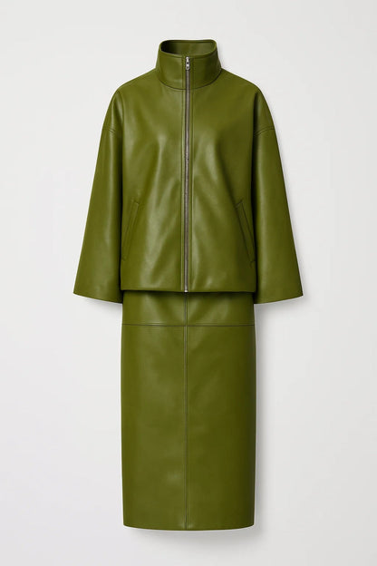 Tweedelige Damesset | Recht Model met Ritsdetail | Minimalistische Elegantielijn