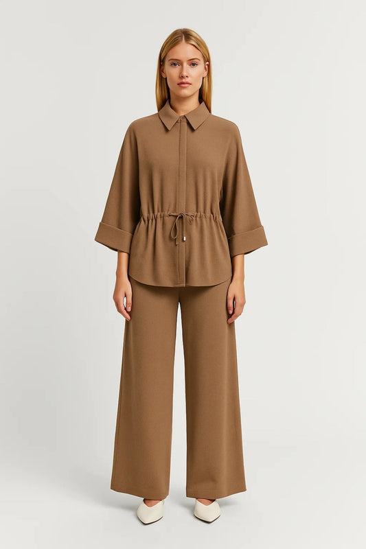 Tweedelige Set | Losvallend en Gestructureerd | Comfortabele Elegantie