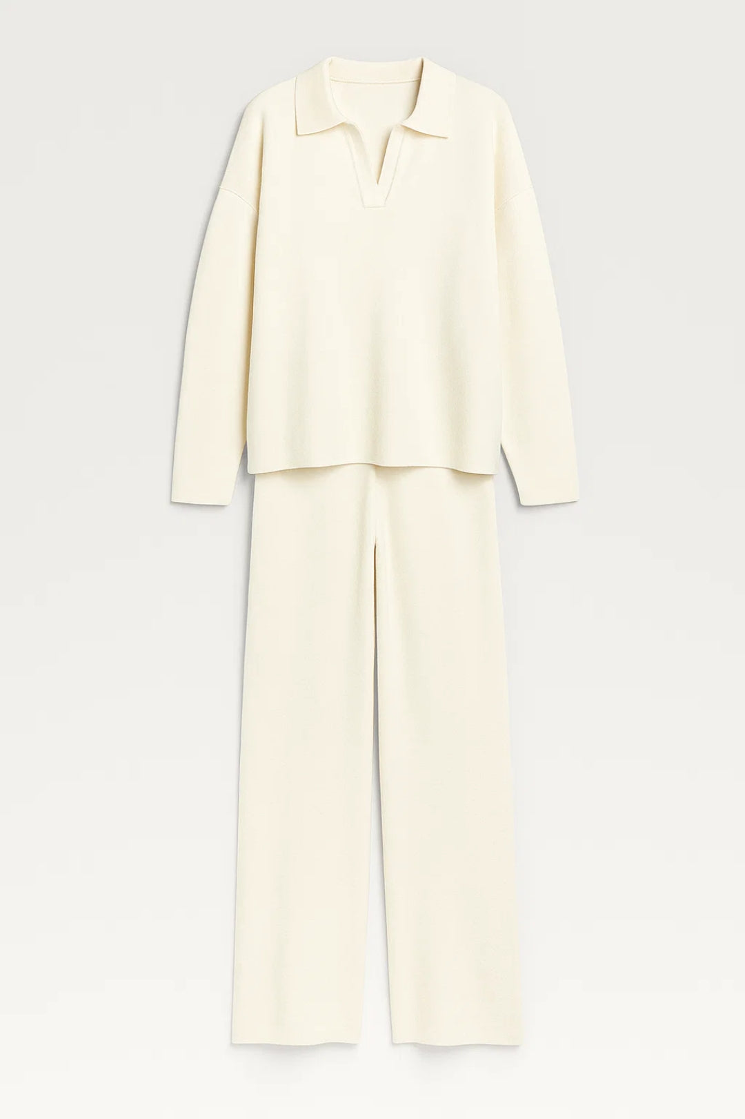 Tweedelige Set | Losvallende Top en Rechte Broek | Minimalistisch Comfort