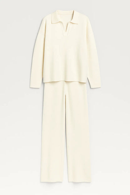 Tweedelige Set | Losvallende Top en Rechte Broek | Minimalistisch Comfort