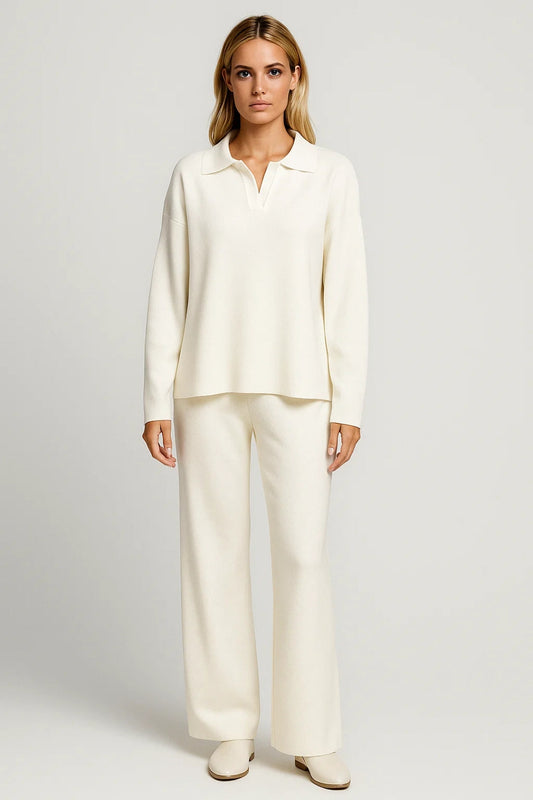 Tweedelige Set | Losvallende Top en Rechte Broek | Minimalistisch Comfort
