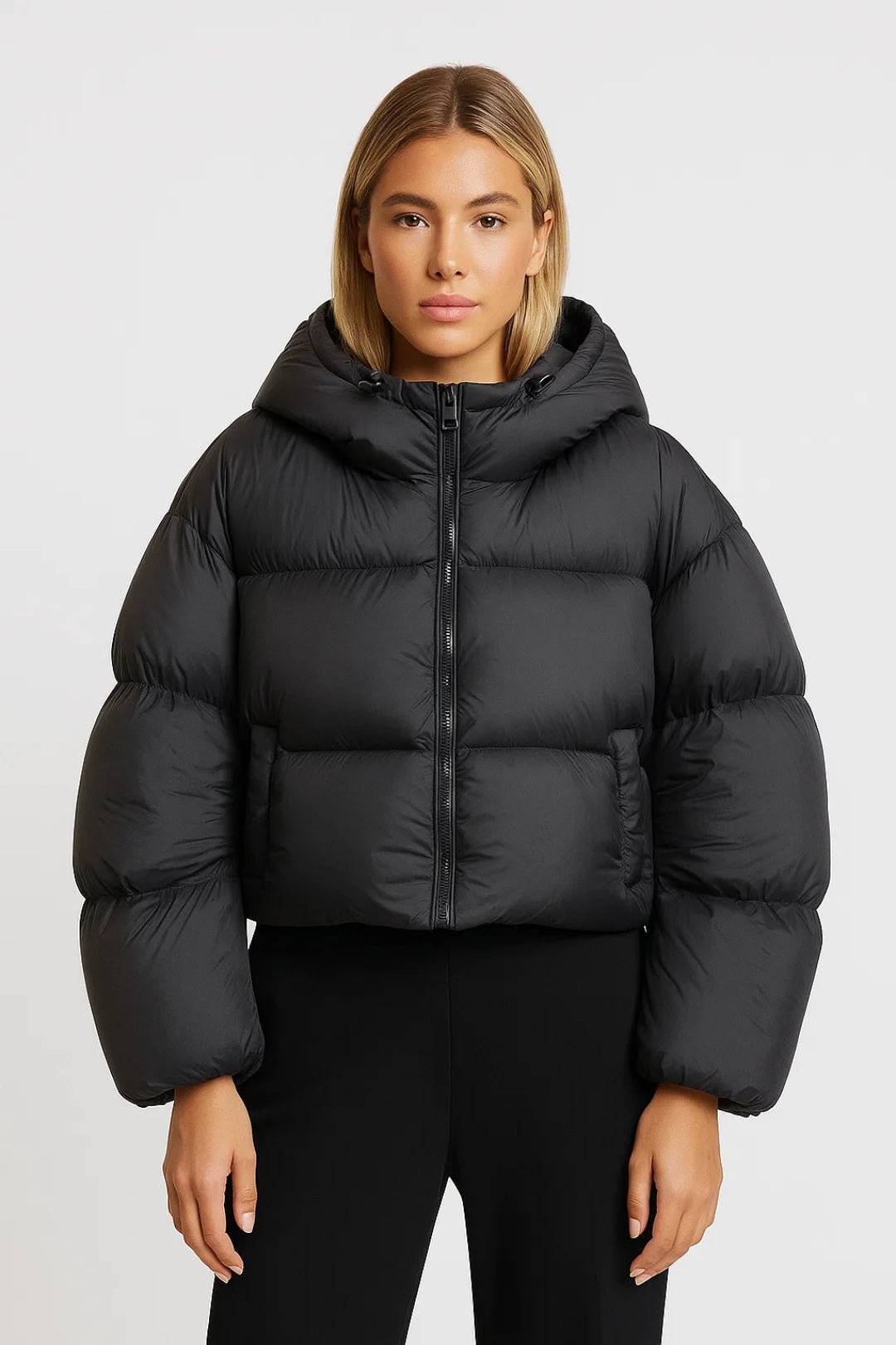 Warme Damesjas | Korte Pufferstijl met Capuchon | Comfortabel en Beschermend