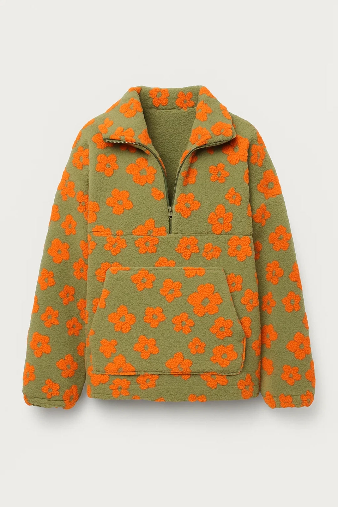 Warme Damestrui | Relaxte Pasvorm met Bloemenmotief | Ideaal voor Koude Dagen