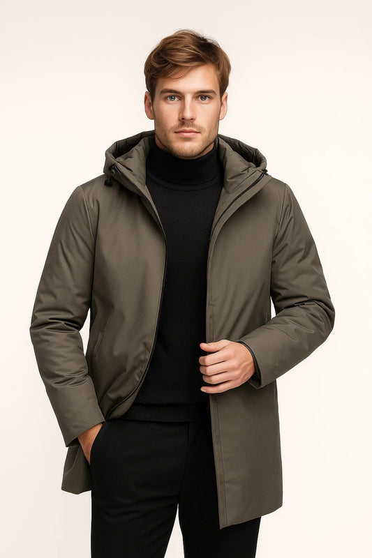 Parka Heren | Minimalistisch | Met Capuchon | Winter | Comfortabele pasvorm | Ideaal voor koude dagen