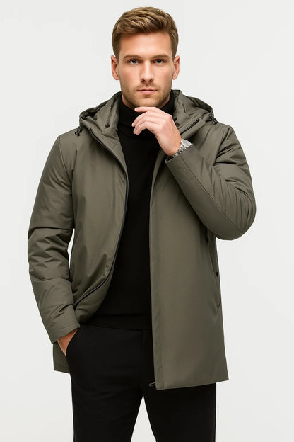 Parka Heren | Minimalistisch | Met Capuchon | Winter | Comfortabele pasvorm | Ideaal voor koude dagen