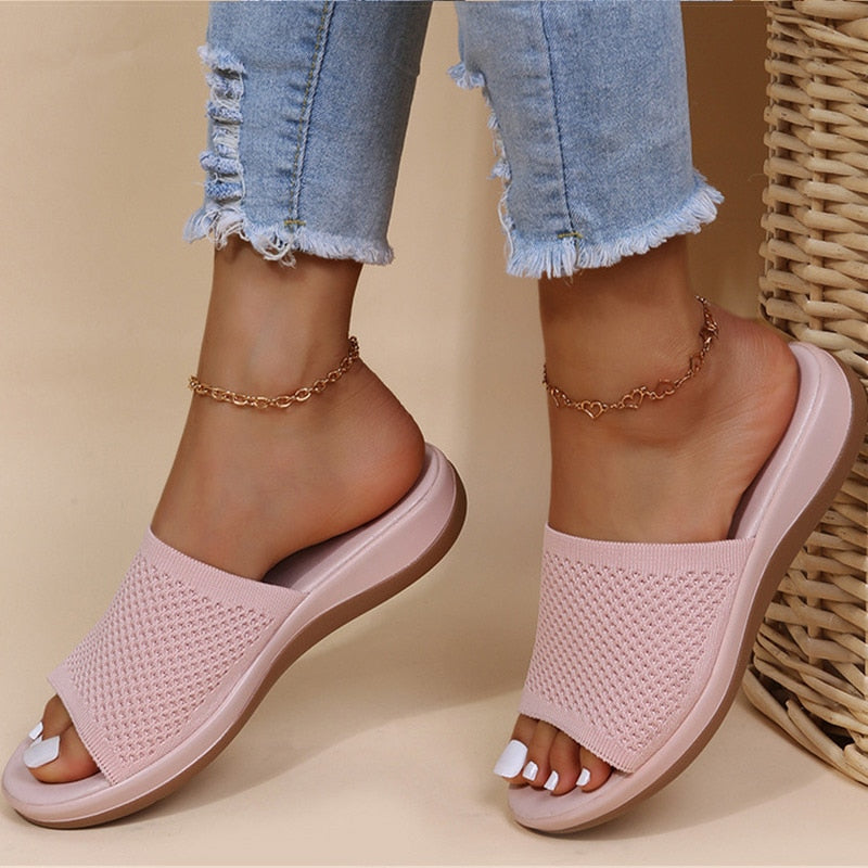 Wendy - Stijlvolle Orthopedische Sandalen Dames met Open Neus en Sleehak