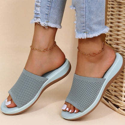 Wendy - Stijlvolle Orthopedische Sandalen Dames met Open Neus en Sleehak