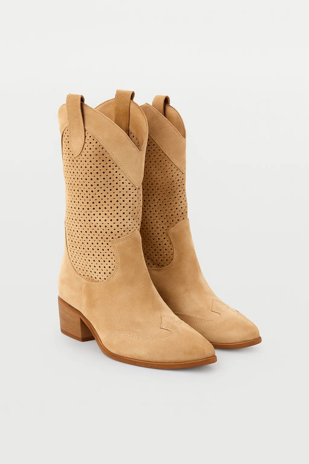 Westernlaarzen Dames | Perforatiepatroon | Stoer | All-Season | Comfortabele pasvorm | Geschikt voor dagelijks gebruik