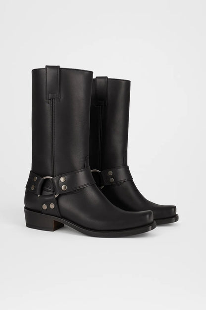 Westernlaarzen Dames | Halflang | Met Gespdetail | All-Season | Comfortabele pasvorm | Geschikt voor dagelijks gebruik