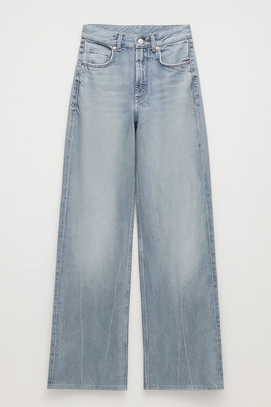 Wide Leg Jeans Dames | Hoge Taille | Comfort en Tijdloze Stijl