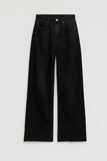 Wide Leg Jeans Dames | Hoge Taille | Comfort en Tijdloze Stijl