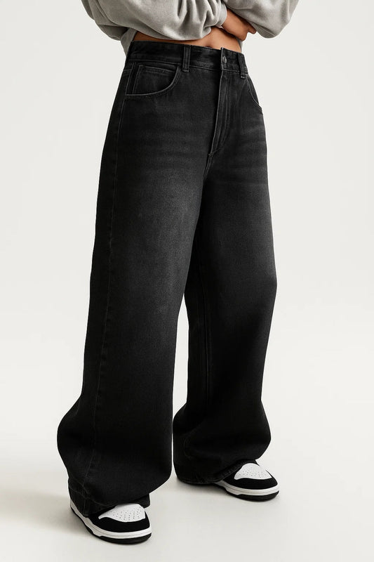 Wide Leg Jeans | Hoge Taille en Losse Pijpen | Comfortabele Pasvorm