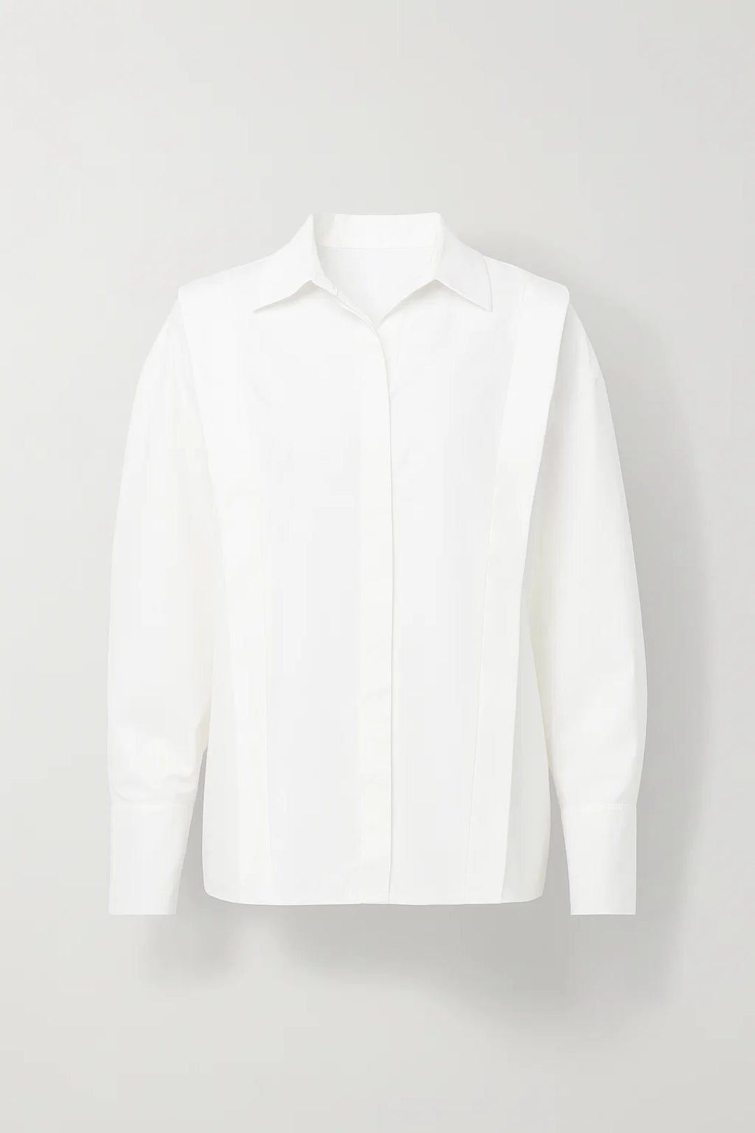 Witte Blouse | Minimalistisch Design met Strakke Lijnvoering | Tijdloze Klasse