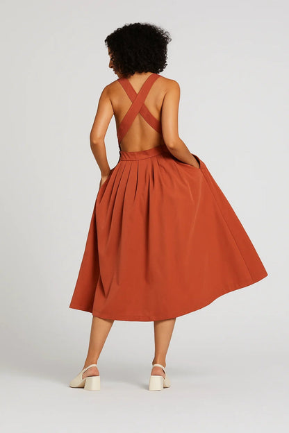 Zomerse Jurk | Mouwloos Model met Plissé Rok | Elegant en Vrouwelijk
