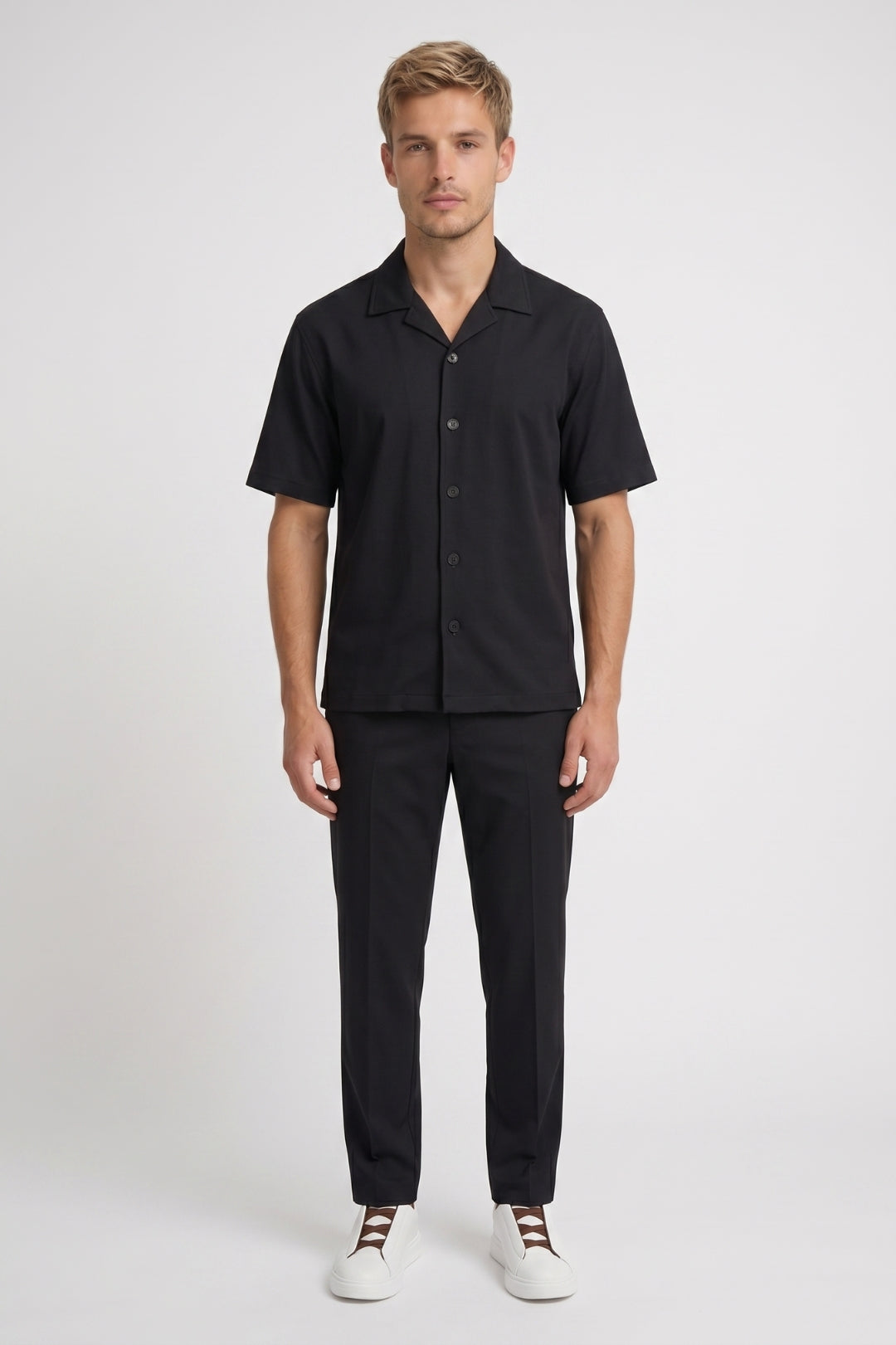 Zomerset Heren - Overhemd Korte Mouw met Lange Broek | Casual