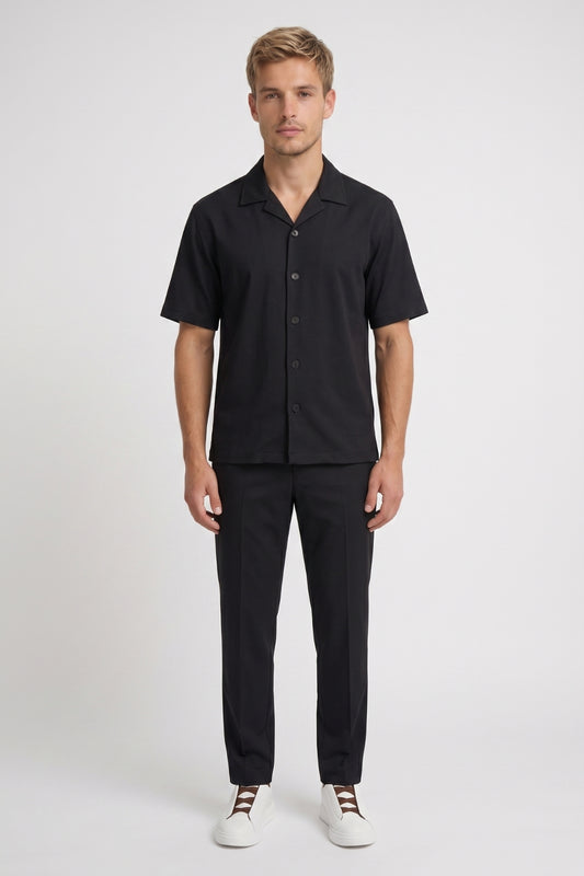 Zomerset Heren - Overhemd Korte Mouw met Lange Broek | Casual