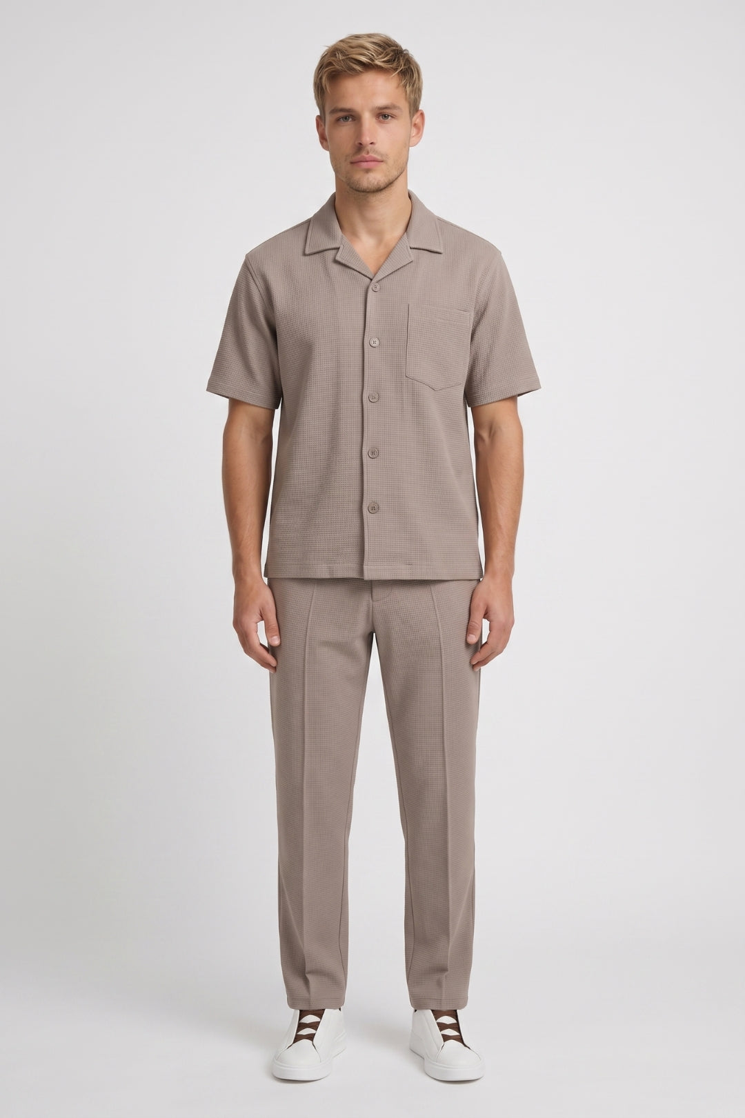 Zomerset Heren - Overhemd Korte Mouw met Lange Broek | Casual