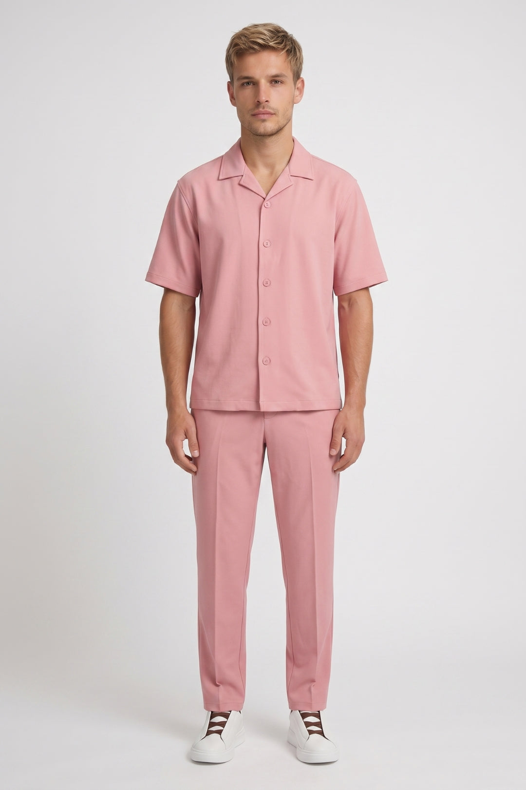 Zomerset Heren - Overhemd Korte Mouw met Lange Broek | Casual