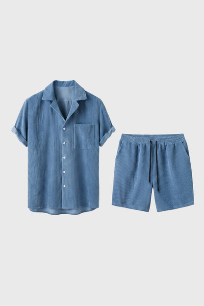 Zomerset Heren - Overhemd Korte Mouw met Shorts | Casual