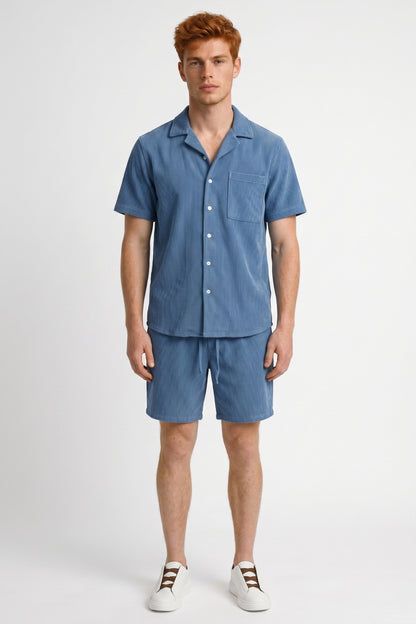 Zomerset Heren - Overhemd Korte Mouw met Shorts | Casual