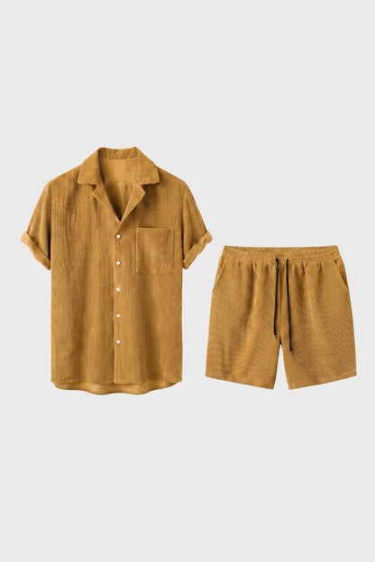 Zomerset Heren - Overhemd Korte Mouw met Shorts | Casual
