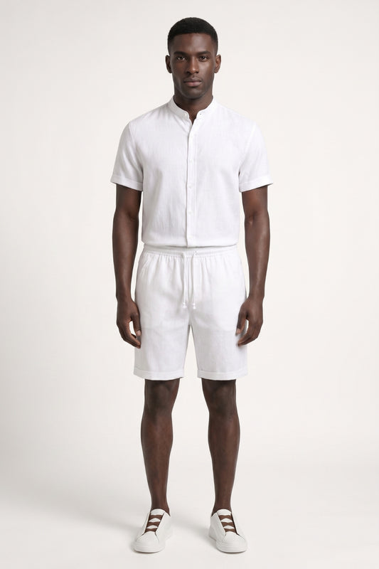 Zomerset Heren - Overhemd Korte Mouw met Shorts | Luchtig