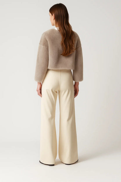 Korte Imitatiebontjas | Luxe Look | Zwart of Beige
