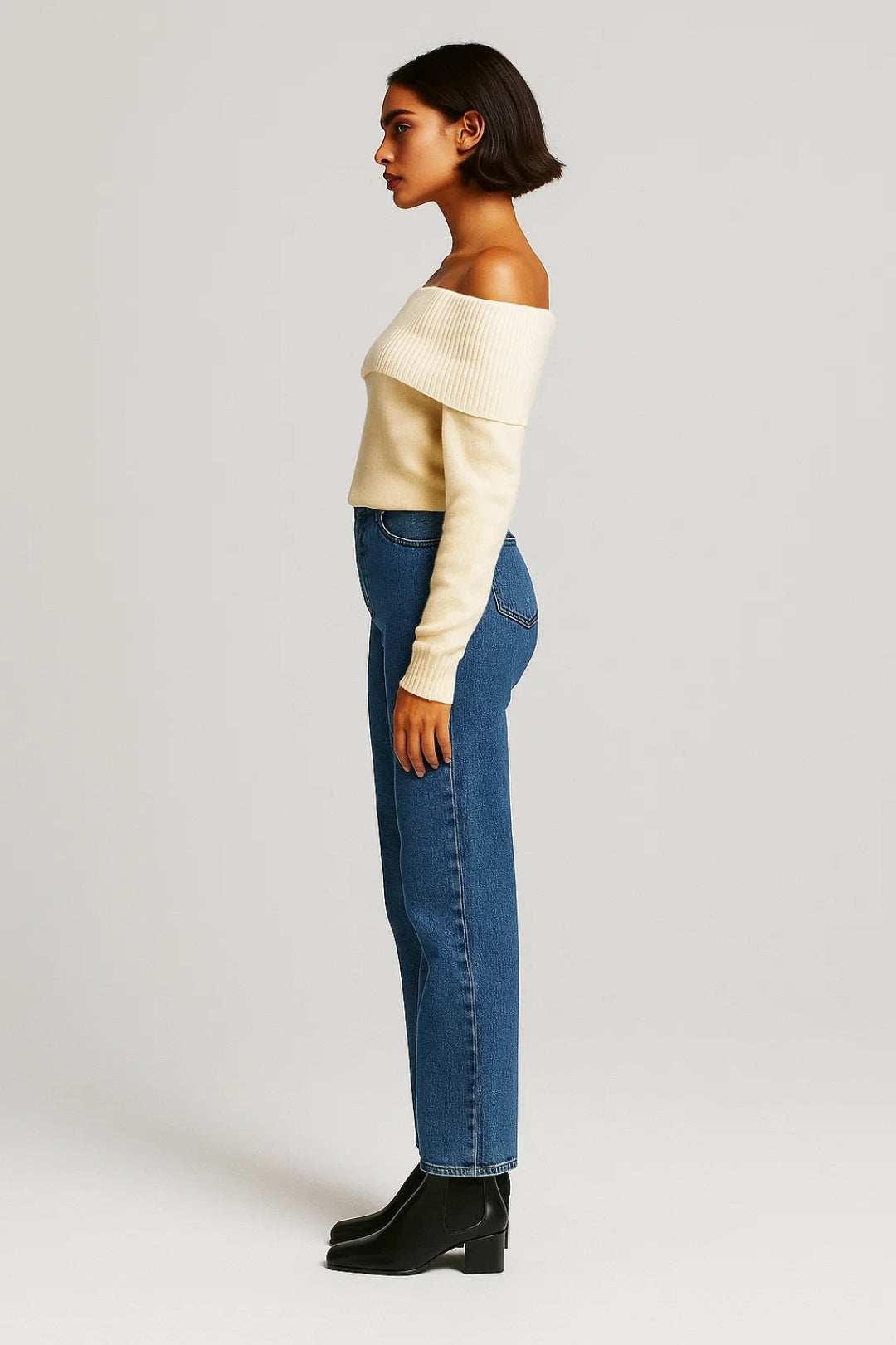 Off-Shoulder Trui | Zachte Knit | Comfortabel & Vrouwelijk