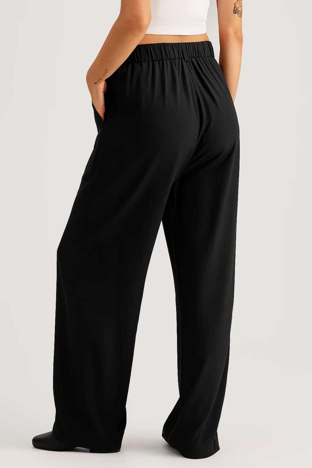Pantalon met Wijde Pijpen | Hoge Taille | Tijdloos & Elegant