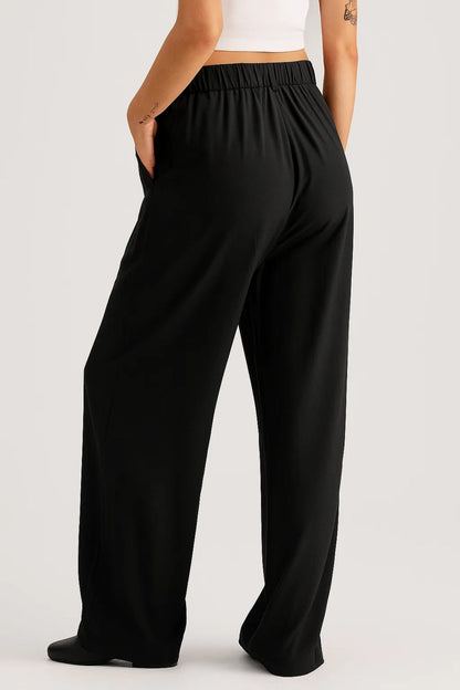 Pantalon met Wijde Pijpen | Hoge Taille | Tijdloos & Elegant