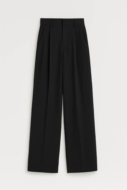 Pantalon met Wijde Pijpen | Hoge Taille | Tijdloos & Elegant