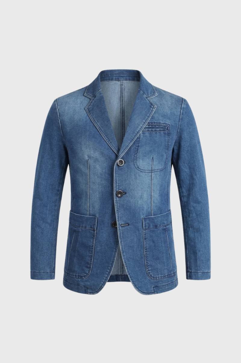 Blazer Heren - Casual | Knoopsluiting — Lichtblauw