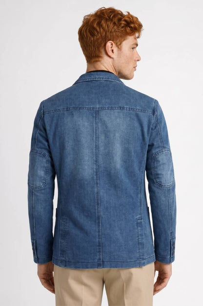 Blazer Heren - Casual | Knoopsluiting — Lichtblauw