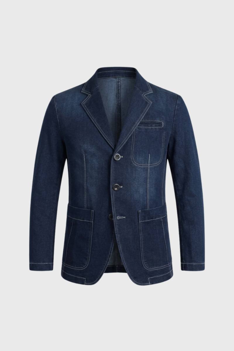 Blazer Heren - Casual | Knoopsluiting — Donkerblauw