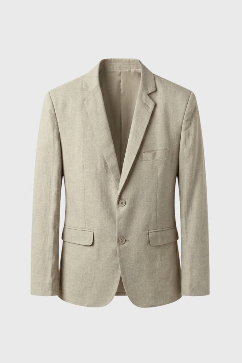 Blazer Heren - Getailleerd | Zakelijke Knoopsluiting — Beige