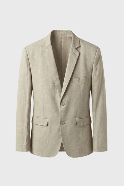 Blazer Heren - Getailleerd | Zakelijke Knoopsluiting — Beige