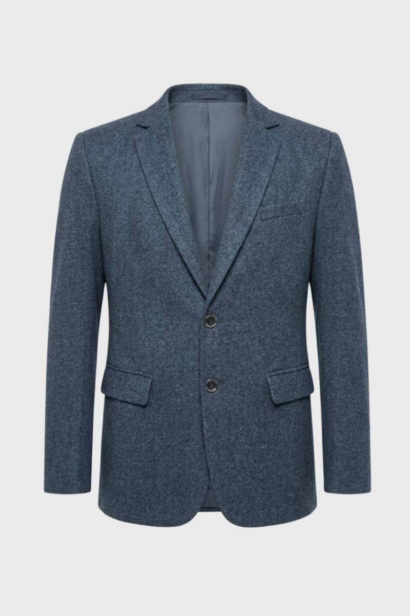 Blazer Heren - Getextureerd | Formeel — Donkerblauw