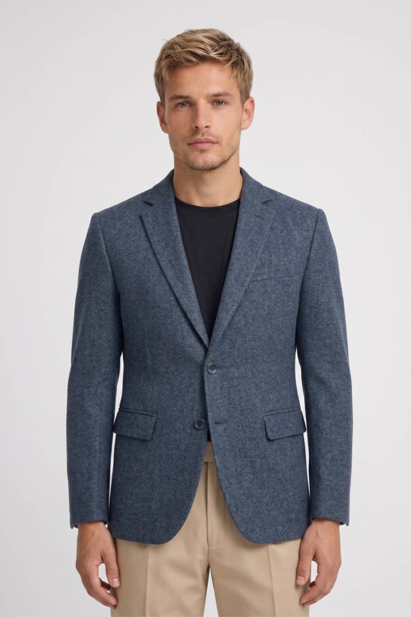 Blazer Heren - Getextureerd | Formeel — Donkerblauw