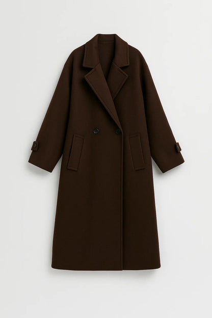 Lange Damesjas | Oversized Model met Reverskraag | Tijdloos en Elegant