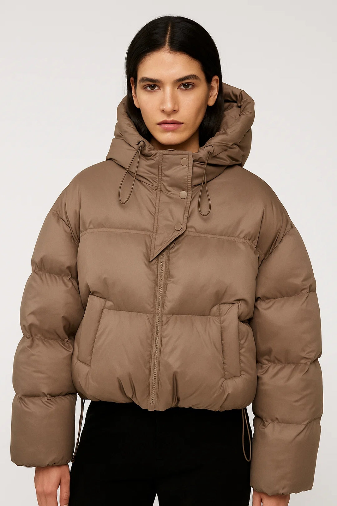 Gewatteerde Damesjas | Capuchon en Asymmetrische Sluiting | Comfort en Warmte