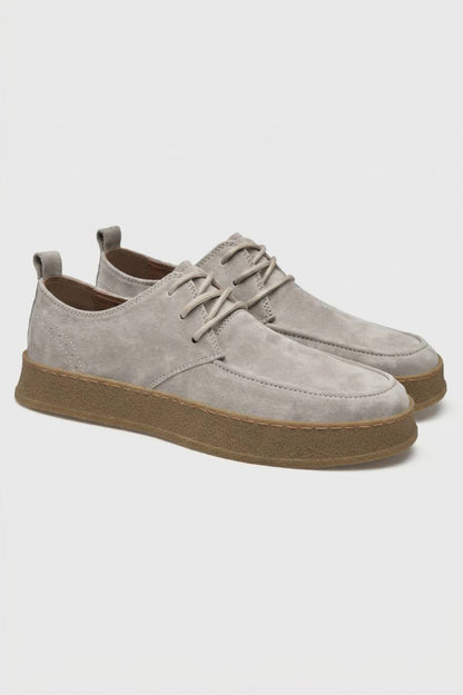 Casual Schoenen Heren - Comfortabel | Platform Zool — Lichtgrijs