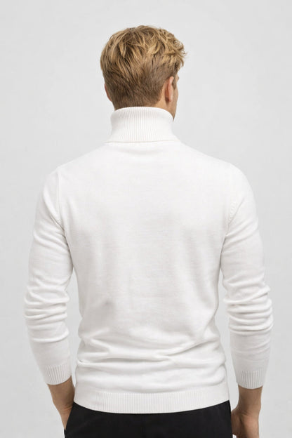 Coltrui Heren - Slim Fit met Rolkraag en Geribbelde Afwerking | Klassiek