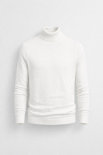 Coltrui Heren - Slim Fit met Rolkraag en Geribbelde Afwerking | Klassiek