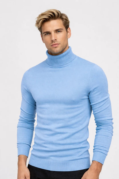 Coltrui Heren - Slim Fit met Rolkraag en Geribbelde Afwerking | Klassiek