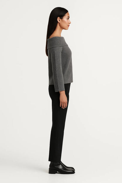 Off-Shoulder Damestrui | Elegante Boothals en Rechte Mouwen | Vrouwelijk en Comfortabel