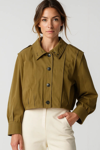 Cropped Jassen Collectie | Damesjack met Knoopsluiting | Lichtgewicht en Ademend